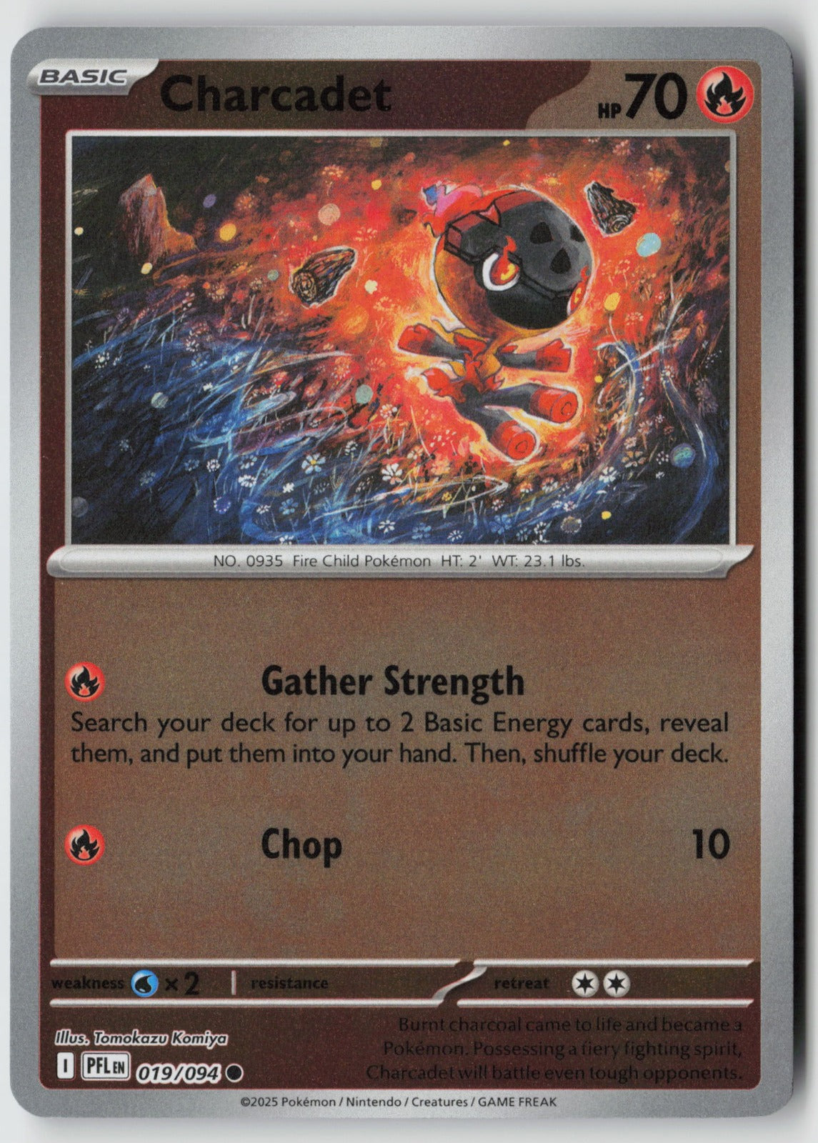Charcadet 019/094 ME02: Phantasmal Flames Common Reverse Holo NM Tomokazu Komiya