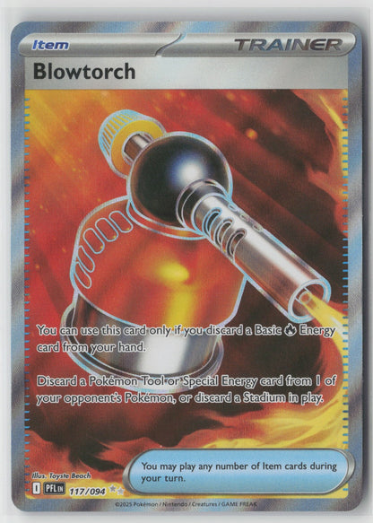 Blowtorch 117/094 ME02: Phantasmal Flames Ultra Rare Holo NM Toyste Beach