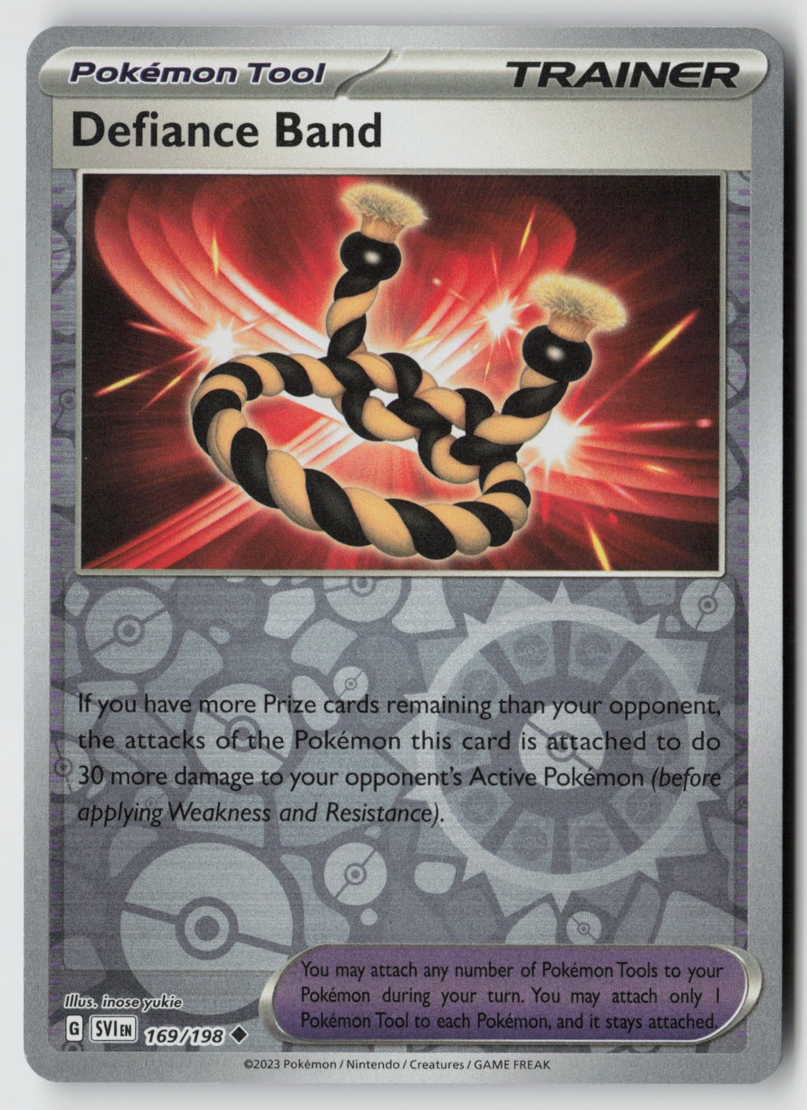 Defiance Band 169/198 SV01: Scarlet & Violet Base Set Uncommon Reverse Holo NM