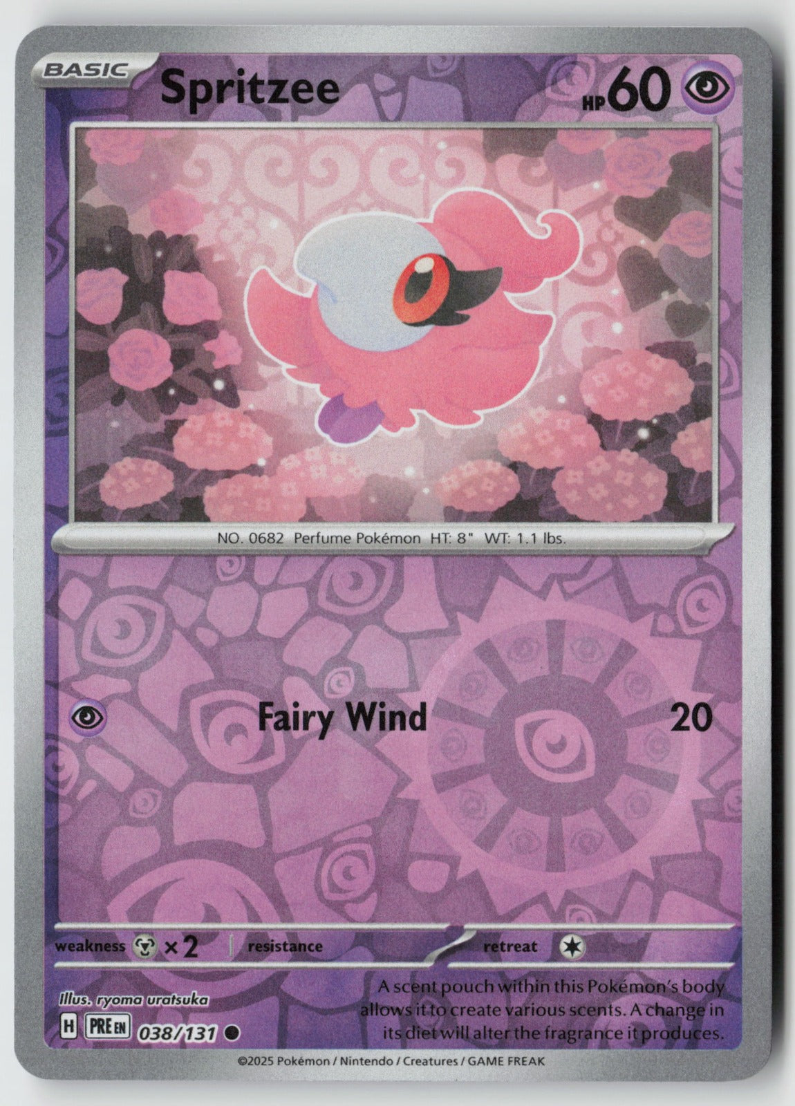 Spritzee 038/131 SV: Prismatic Evolutions Common Reverse Holo NM ryoma uratsuka