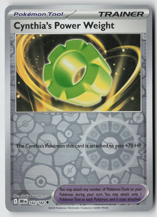 Cynthia's Power Weight 162/182 SV10: Destined Rivals Uncommon Reverse Holo NM