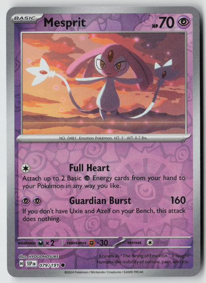 Mesprit 079/191 SV08: Surging Sparks Common Reverse Holo NM HYOGONOSUKE