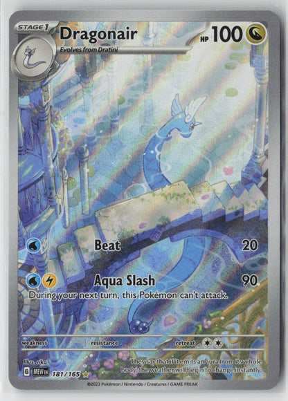 Dragonair 181/165 SV: Scarlet & Violet 151 Illustration Rare Holo NM rika