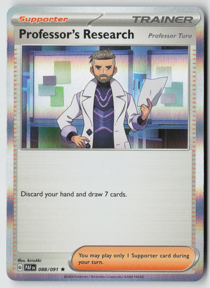 Professor's Research [Professor Turo] 088/091 SV: Paldean Fates Rare Holo NM