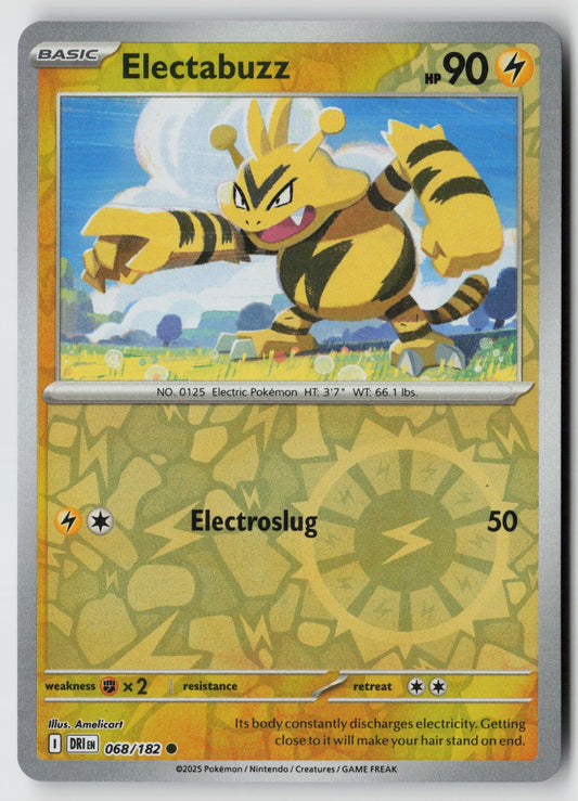 Electabuzz 068/182 SV10: Destined Rivals Common Reverse Holo NM Nurikabe