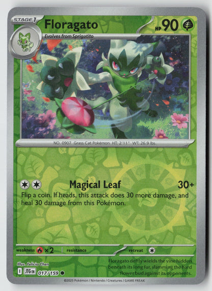 Floragato 017/159 SV09: Journey Together Common Reverse Holo NM Felicia Chen