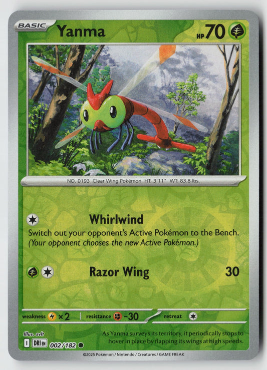 Yanma 002/182 SV10: Destined Rivals Common Reverse Holo NM svlt