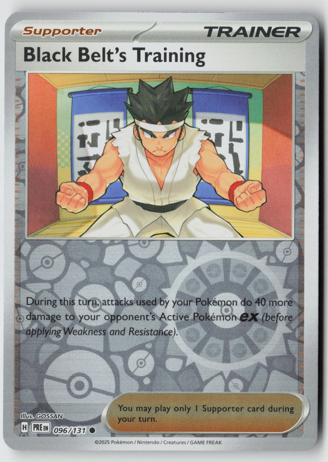 Black Belt's Training 096/131 SV: Prismatic Evolutions Common Reverse Holo NM