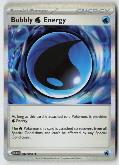 Bubbly W Energy 084/086 ME04: Chaos Rising Rare Holo NM
