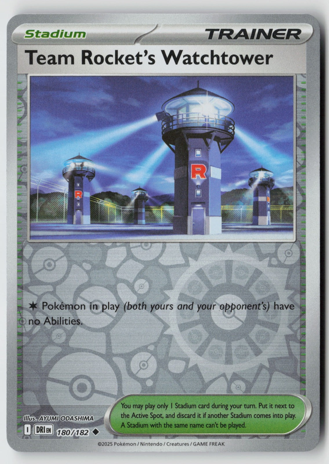 Team Rocket's Watchtower 180/182 SV10: Destined Rivals Uncommon NM En Morikura