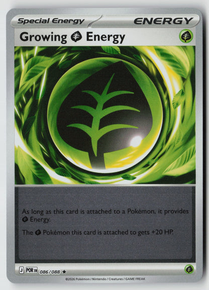 Growing Grass Energy 086/088 ME03: Perfect Order Rare Reverse Holo NM