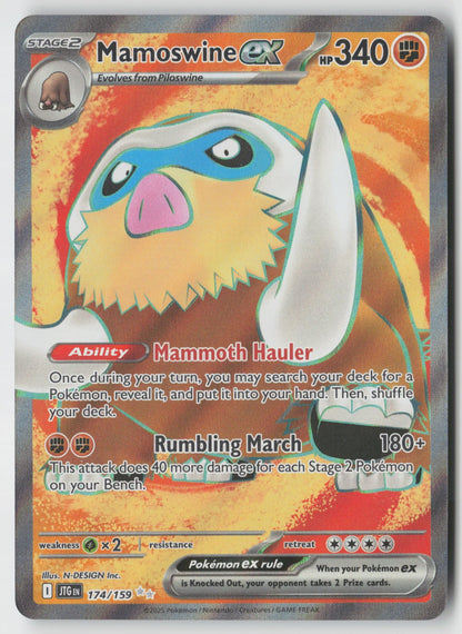 Mamoswine ex 174/159 SV09: Journey Together Ultra Rare Holo NM N-DESIGN Inc