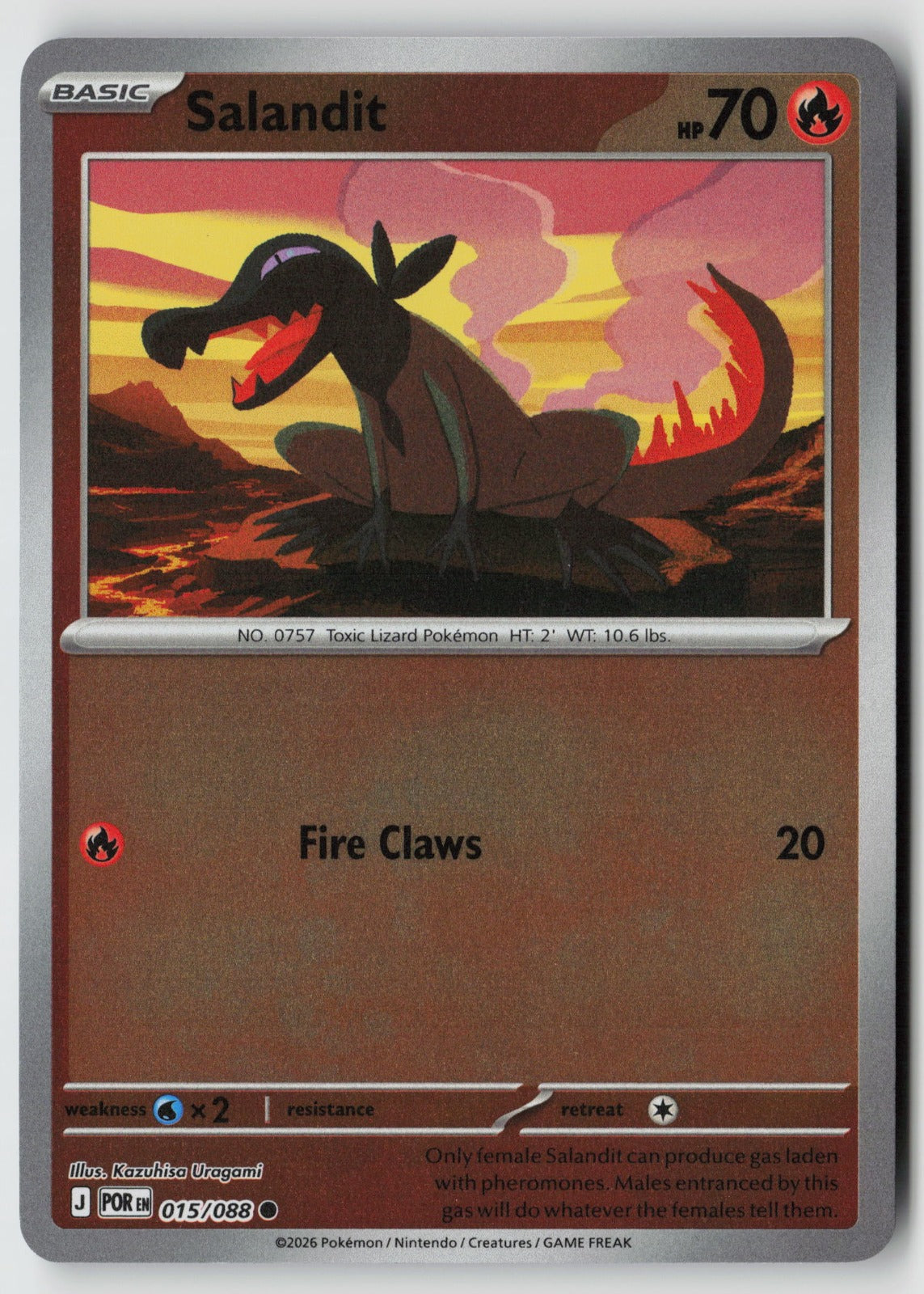 Salandit 015/088 ME03: Perfect Order Common Reverse Holo NM Kazuhisa Uragami