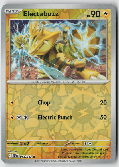 Electabuzz 053/162 SV05: Temporal Forces Common Reverse Holo NM Uta