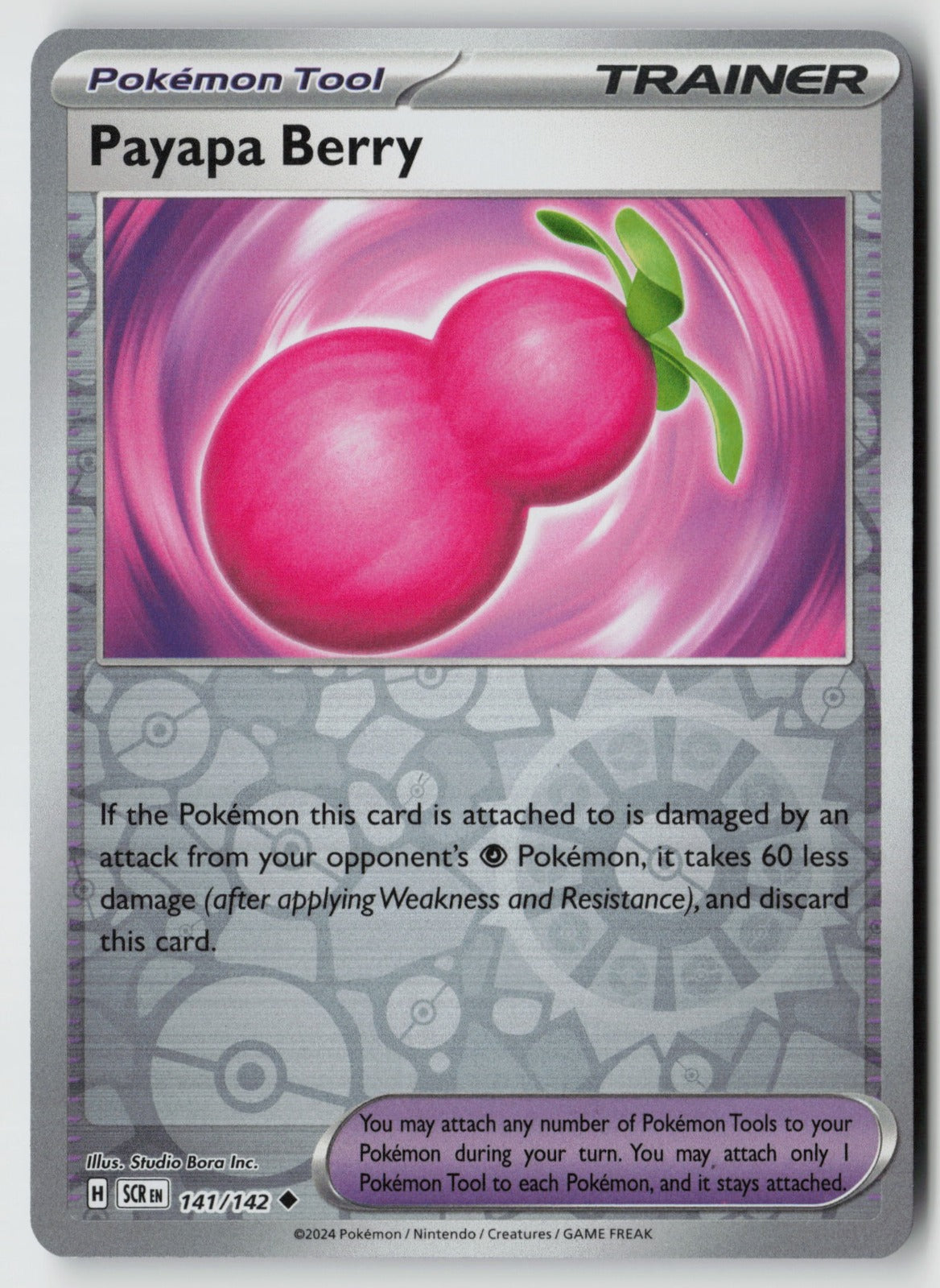 Payapa Berry 141/142 SV07: Stellar Crown Uncommon Reverse Holo NM