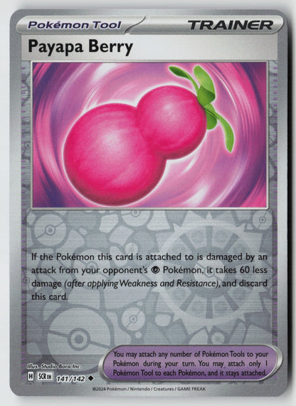 Payapa Berry 141/142 SV07: Stellar Crown Uncommon Reverse Holo NM