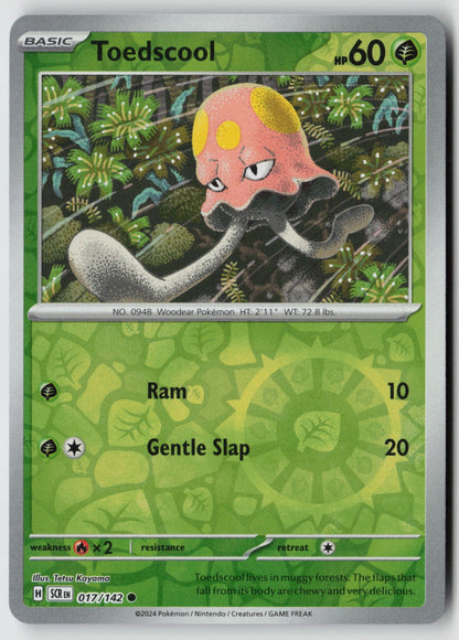 Toedscool 017/142 SV07: Stellar Crown Common Reverse Holo NM Tetsu Kayama