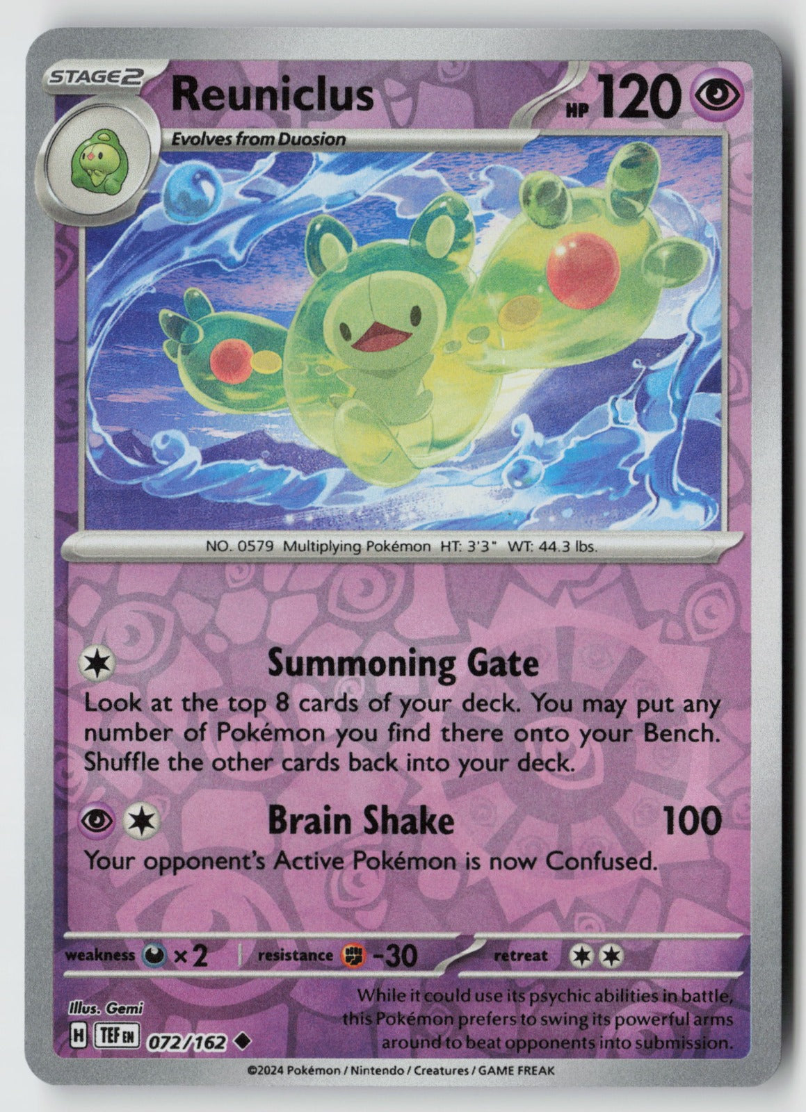 Reuniclus 072/162 SV05: Temporal Forces Uncommon Reverse Holo NM Gemi