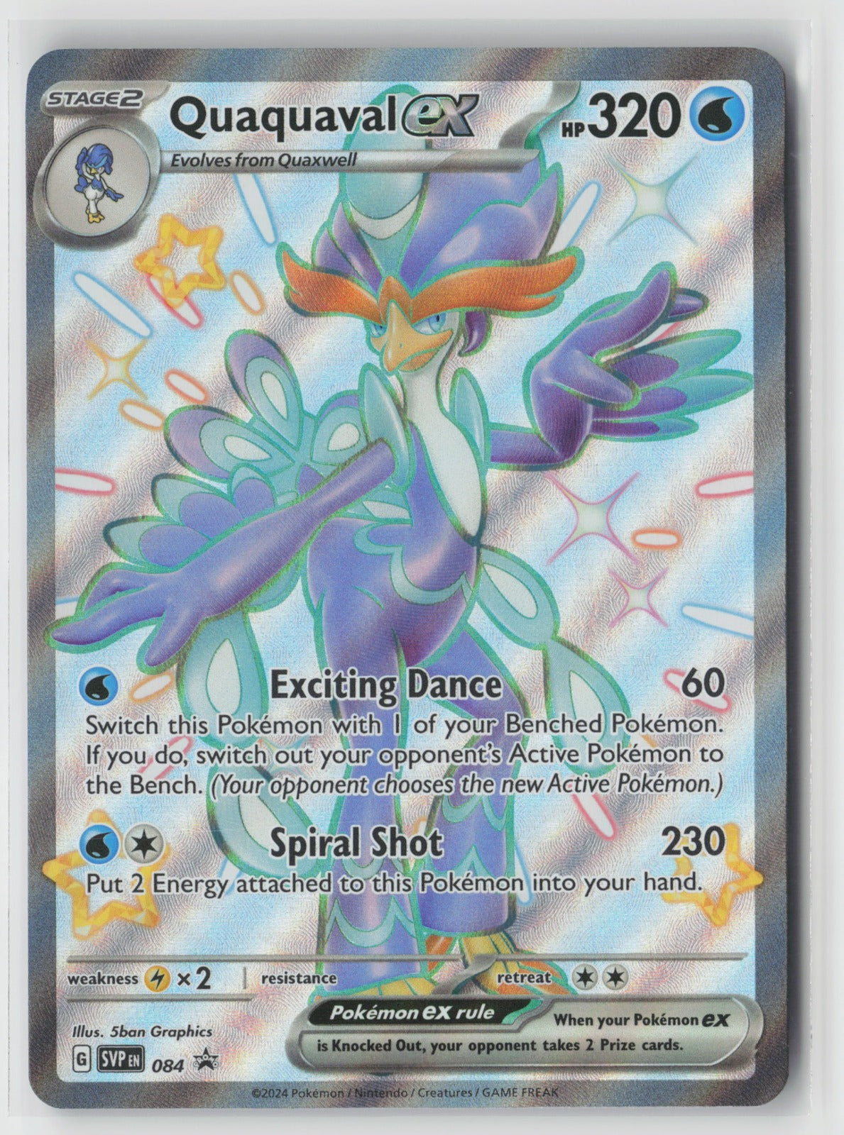 Quaquaval ex 084 SV: Scarlet & Violet Promo Cards Promo Holo NM 5ban Graphics