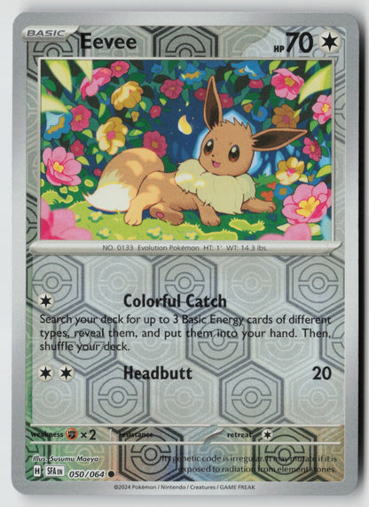 Eevee 050/064 SV: Shrouded Fable Common Reverse Holo NM Susumu Maeya