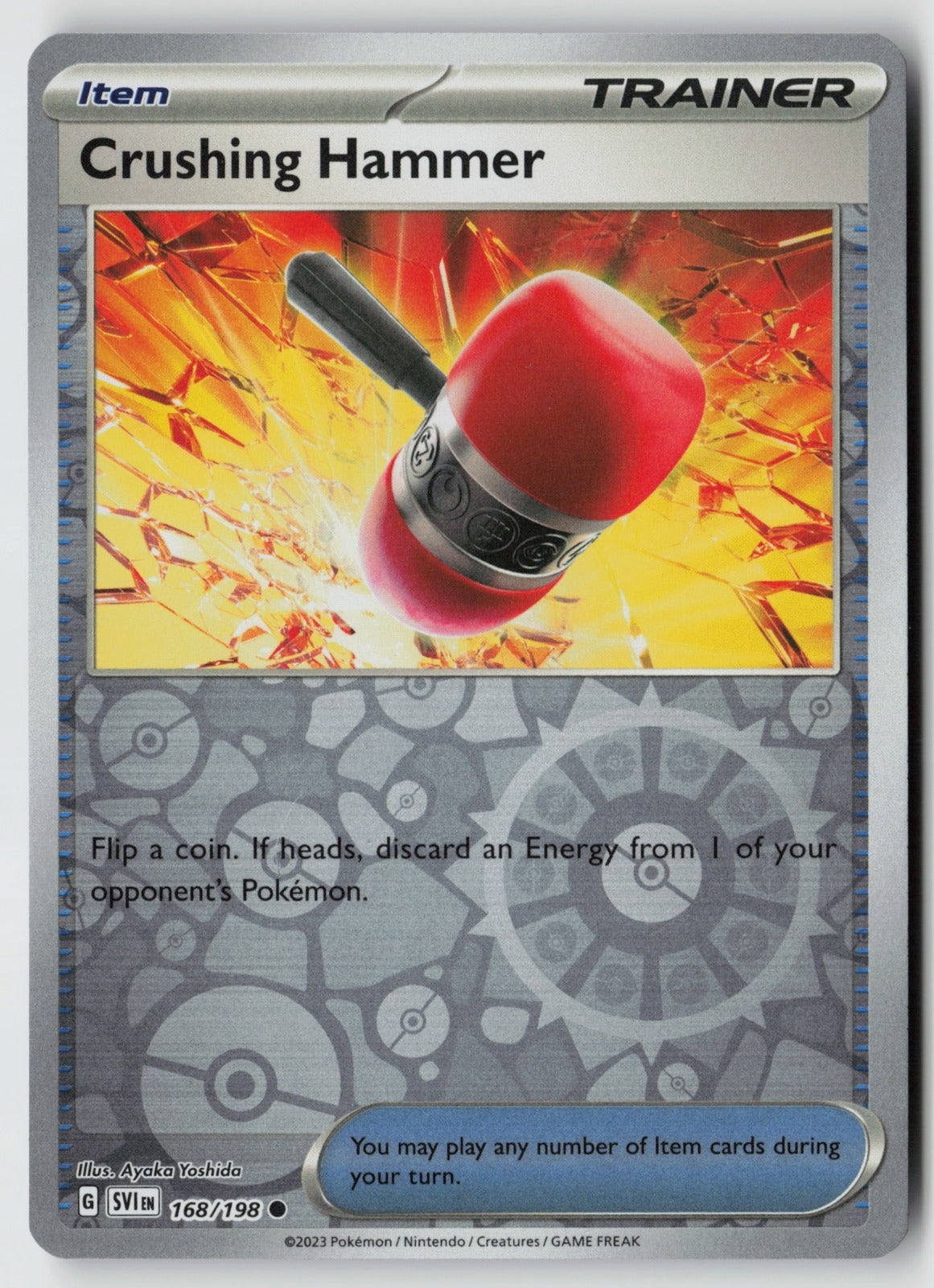 Crushing Hammer 168/198 SV01: Scarlet & Violet Base Set Common Reverse Holo NM