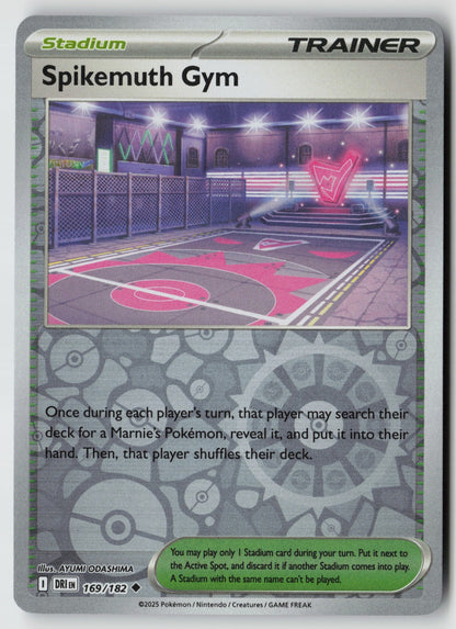 Spikemuth Gym 169/182 SV10: Destined Rivals Uncommon Reverse Holo NM imoniii