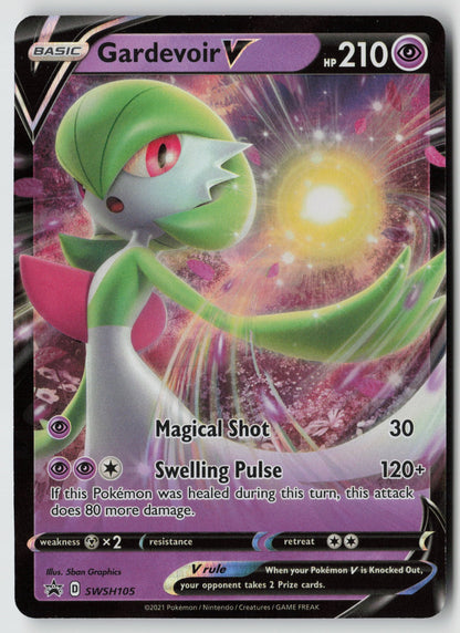 Gardevoir V SWSH105 SWSH: Sword & Shield Promo Cards Promo Holo NM 5ban Graphics
