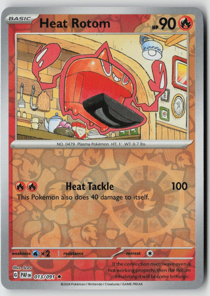 Heat Rotom 013/091 SV: Paldean Fates Rare Reverse Holo NM Scav