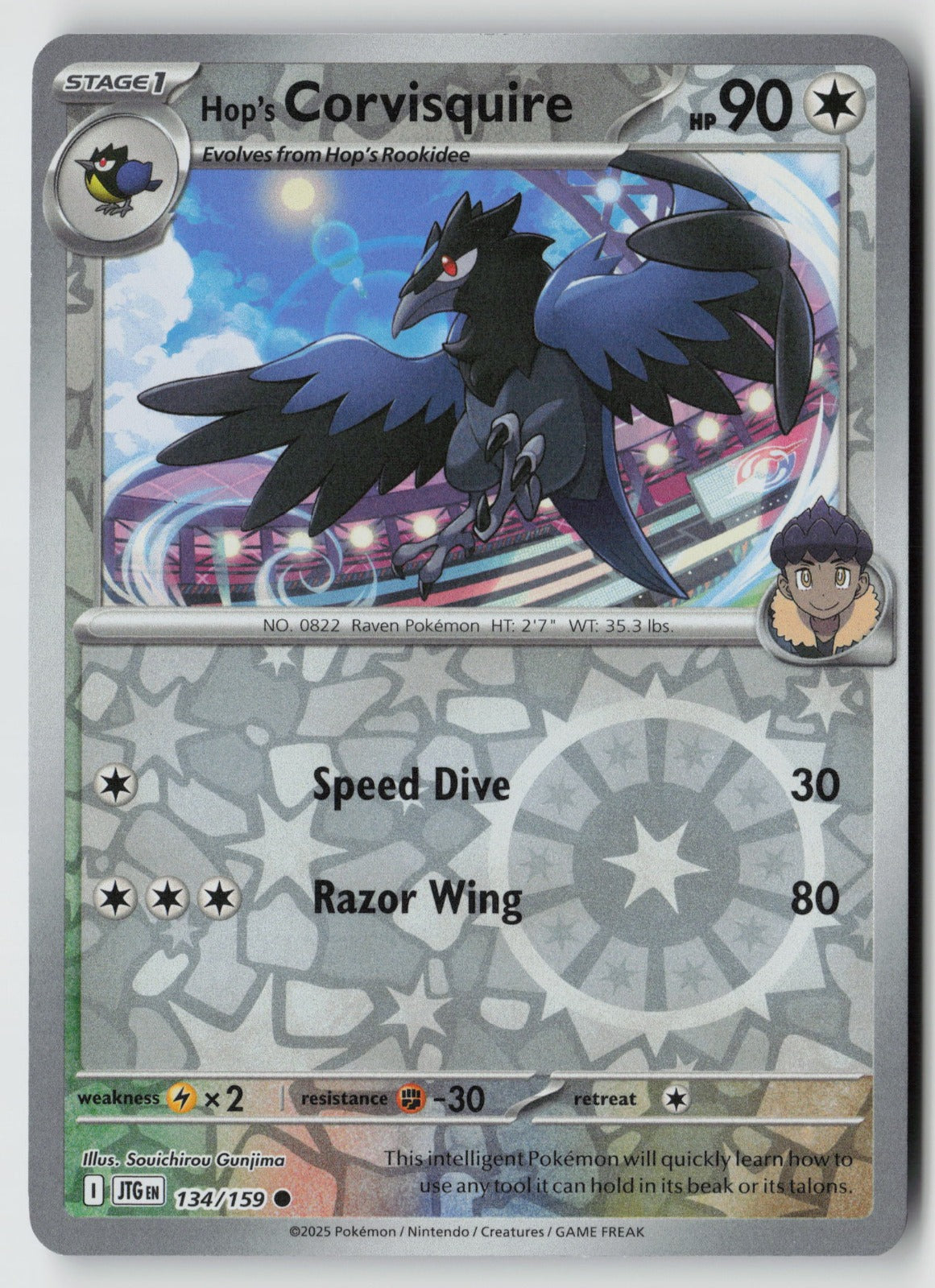 Hop's Corvisquire 134/159 SV09: Journey Together Common Reverse Holo NM