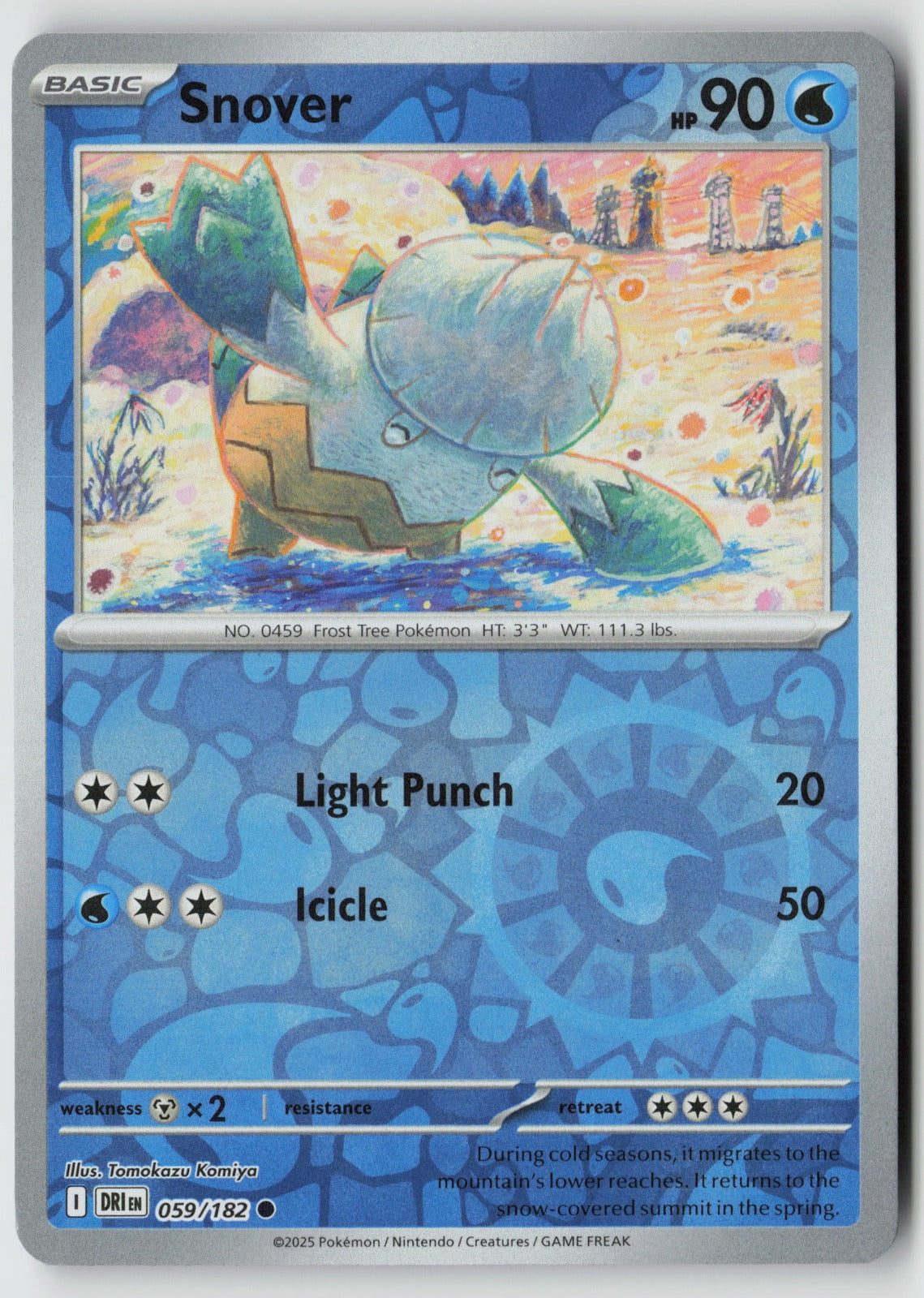 Snover 059/182 SV10: Destined Rivals Common Reverse Holo NM Tomokazu Komiya