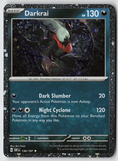 Darkrai (Cosmos Holo) 136/197  Rare Holo NM nagimiso