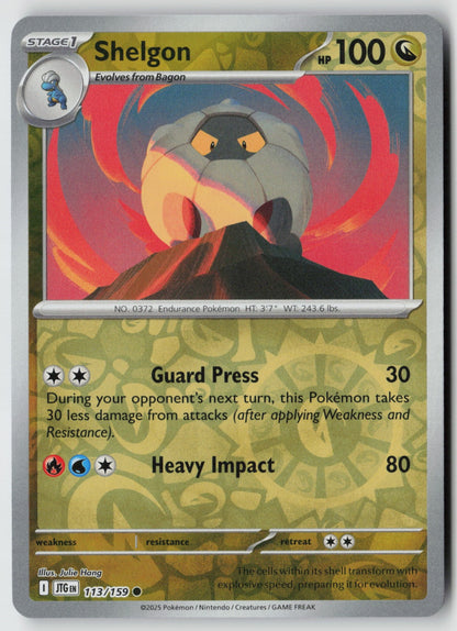 Shelgon 113/159 SV09: Journey Together Common Reverse Holo NM Julie Hang