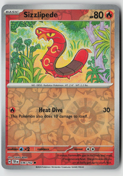 Sizzlipede 036/162 SV05: Temporal Forces Common Reverse Holo NM Yukiko Baba