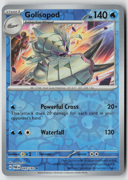 Golisopod 049/182 SV04: Paradox Rift Rare Reverse Holo NM nagimiso