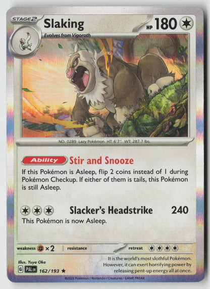 Slaking 162/193 SV02: Paldea Evolved Rare Holo NM Yuya Oka