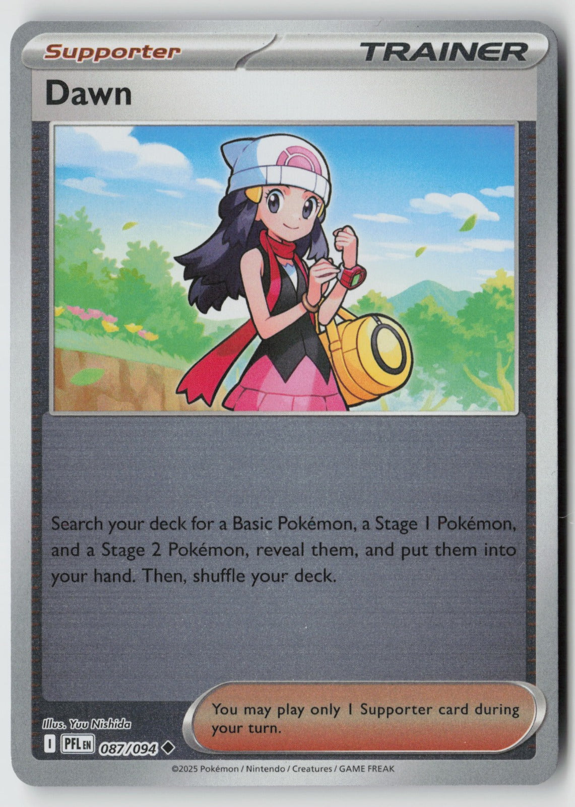 Dawn 087/094 ME02: Phantasmal Flames Uncommon Reverse Holo NM Yuu Nishida