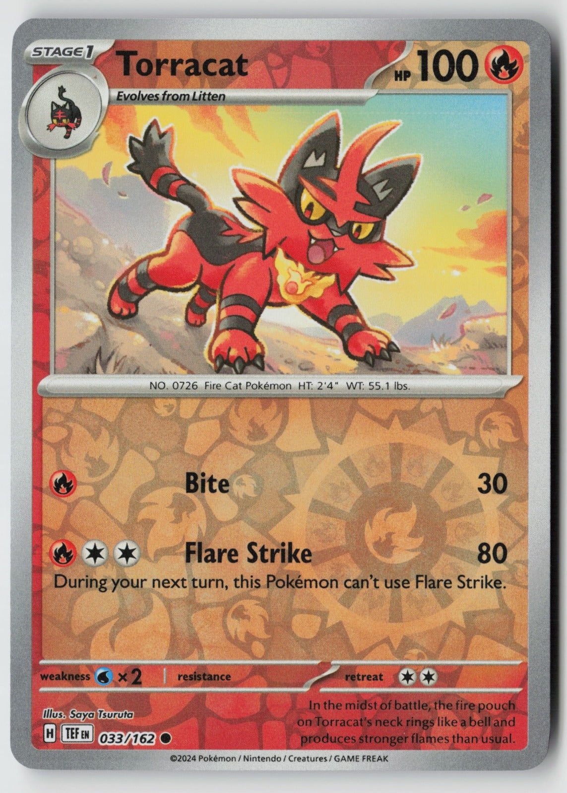 Torracat 033/162 SV05: Temporal Forces Common Reverse Holo NM Saya Tsuruta
