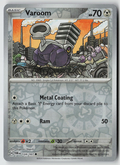 Varoom 124/167 SV06: Twilight Masquerade Common Reverse Holo NM