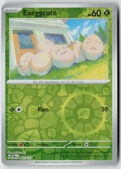Exeggcute 001/131 SV: Prismatic Evolutions Common Reverse Holo NM Iori Suzuki