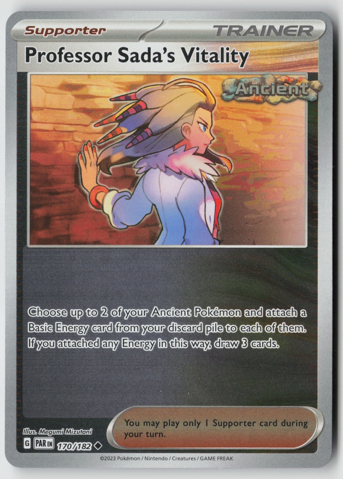 Professor Sada's Vitality 170/182 SV04: Paradox Rift Uncommon Reverse Holo NM