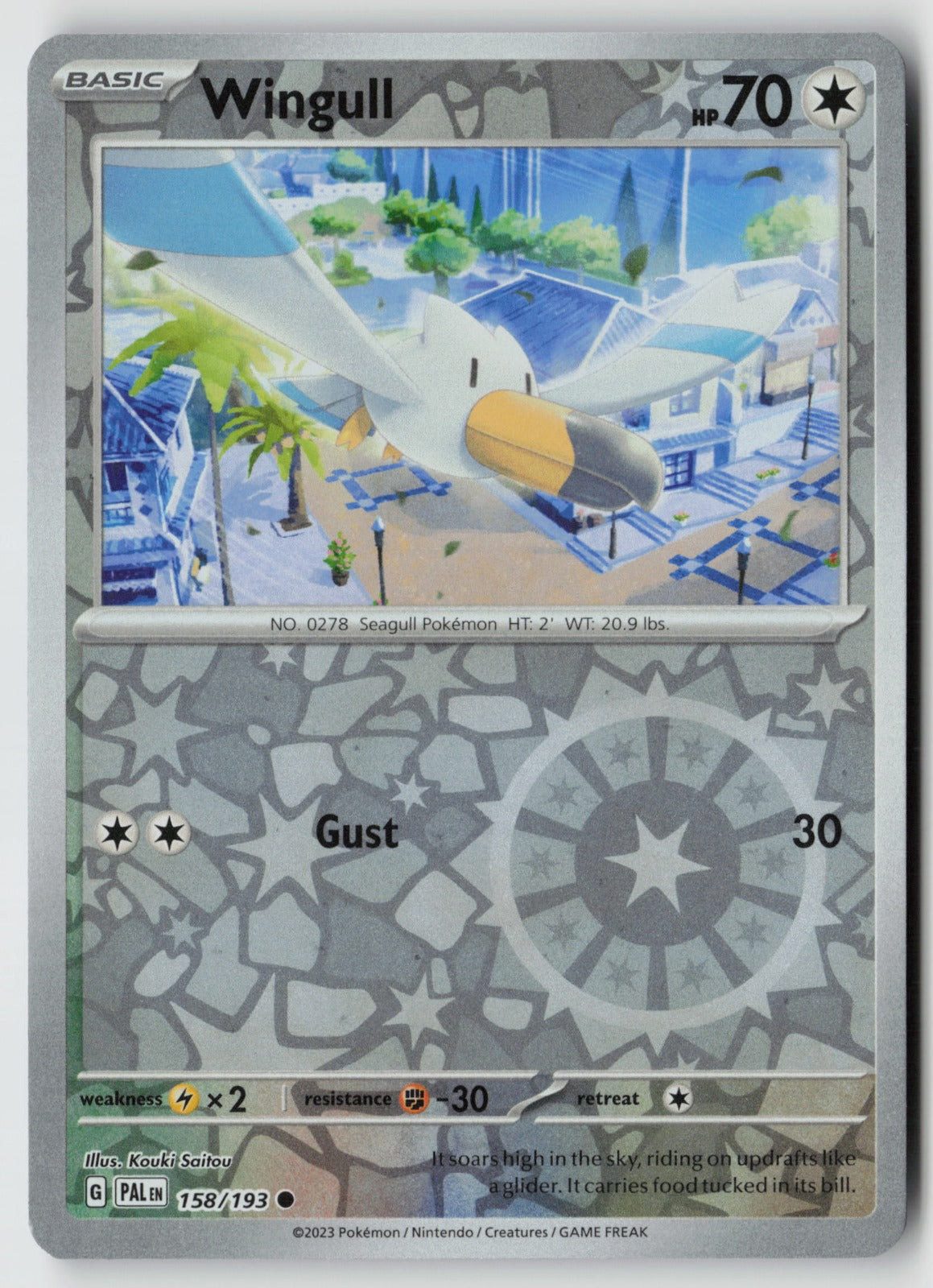 Wingull 158/193 SV02: Paldea Evolved Common Reverse Holo NM Kouki Saitou