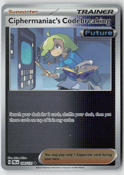 Ciphermaniac's Codebreaking 104/131 SV: Prismatic Evolutions Reverse Holo NM