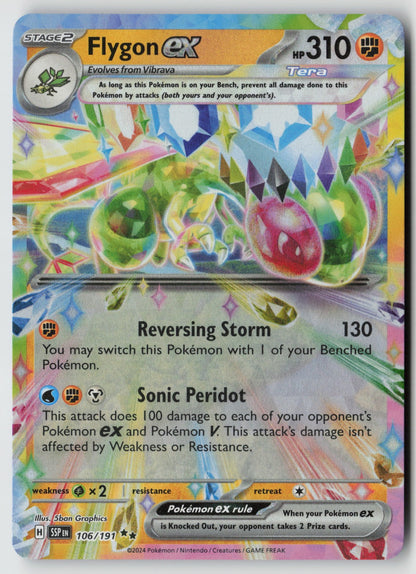 Flygon ex 106/191 SV08: Surging Sparks Double Rare Holo NM 5ban Graphics
