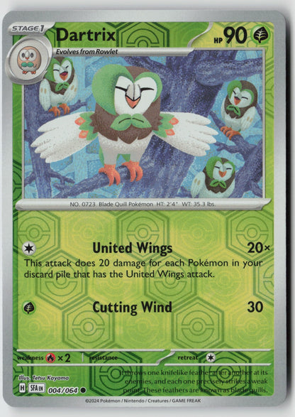 Dartrix 004/064 SV: Shrouded Fable Common Reverse Holo NM Tetsu Kayama