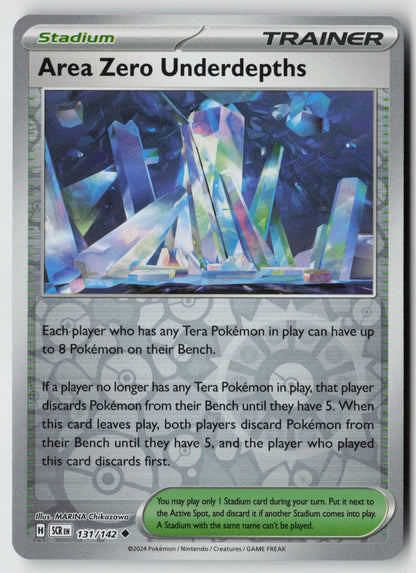 Area Zero Underdepths 131/142 SV07: Stellar Crown Uncommon Reverse Holo NM
