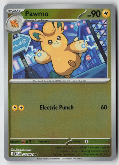 Pawmo 033/094 ME02: Phantasmal Flames Common Reverse Holo NM Taiga Kayama
