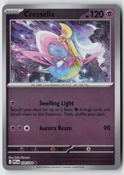 Cresselia 039/094 ME02: Phantasmal Flames Uncommon Reverse Holo NM Raita Kazama