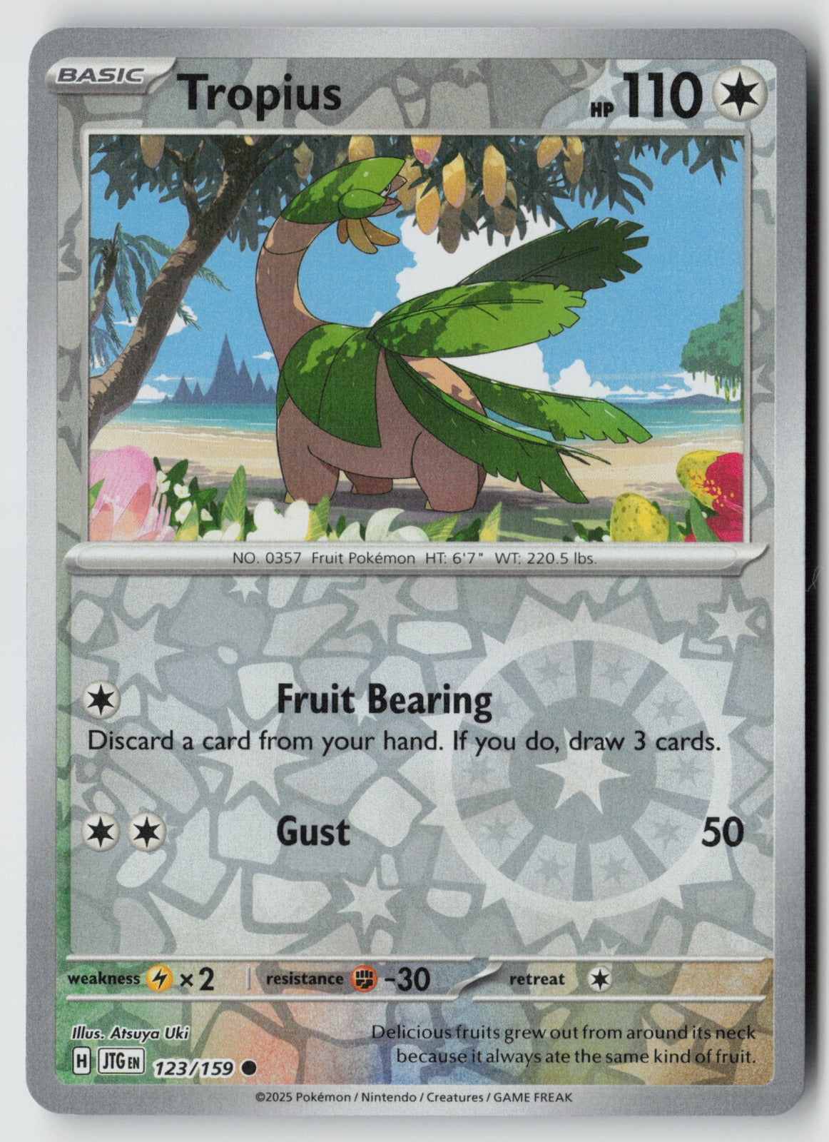 Tropius 123/159 SV09: Journey Together Common Reverse Holo NM Atsuya Uki