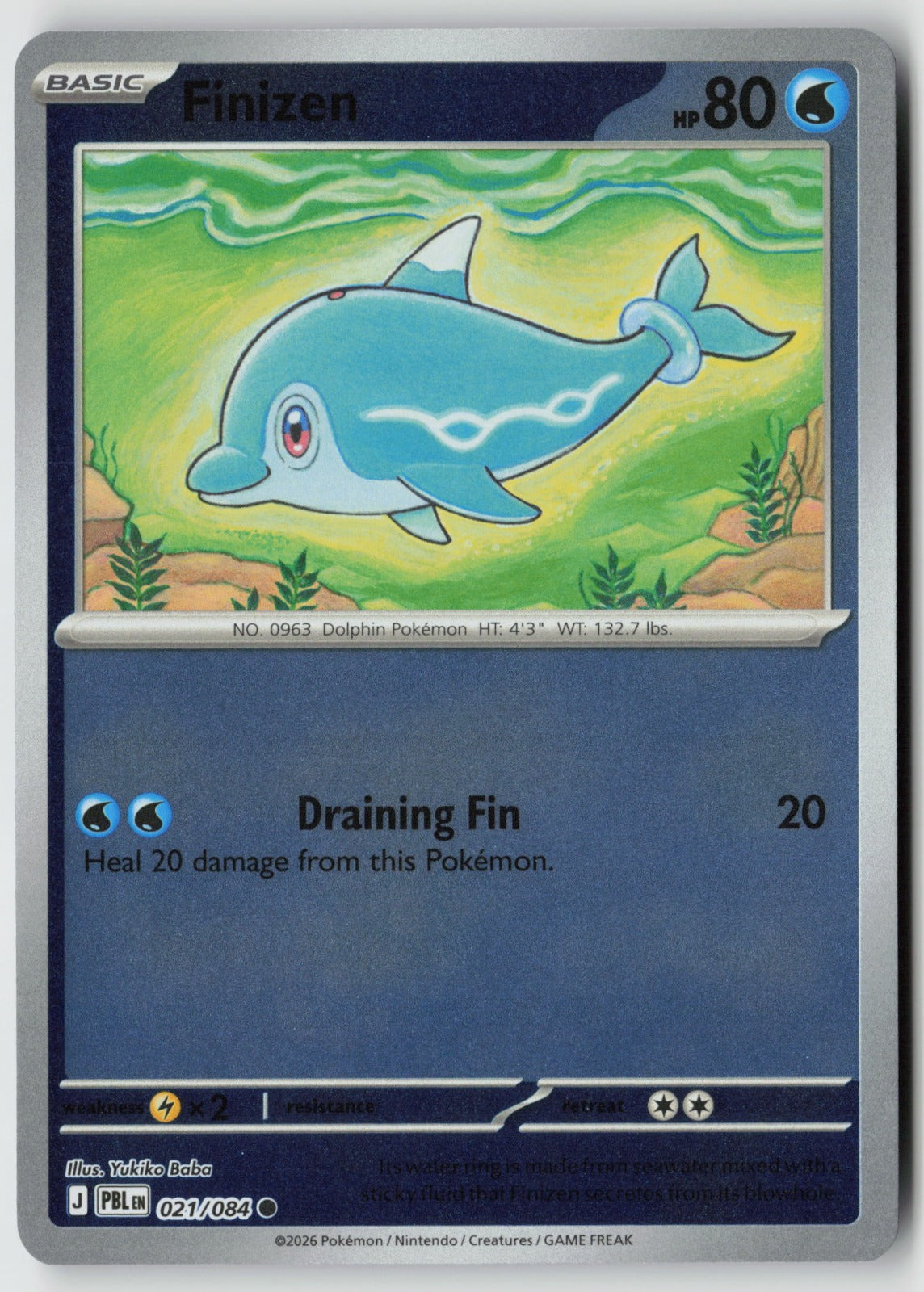 Finizen 021/084 ME05: Pitch Black Common Reverse Holo NM Yukiko Baba