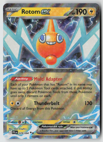 Rotom ex 029/094 ME02: Phantasmal Flames Double Rare Holo NM 5ban Graphics